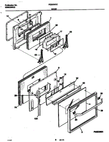 09 - Door parts for Frigidaire Range FES353CCW1 from AppliancePartsPros.com