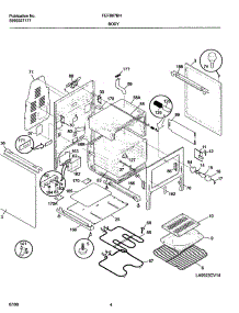 05 - Body parts for Frigidaire Range FEFB67BHDB from AppliancePartsPros.com