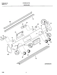 03 - Backguard parts for Frigidaire Range FES355CCBF from AppliancePartsPros.com