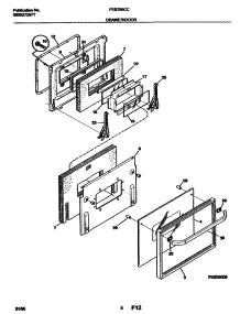 09 - Door / Drawer parts for Frigidaire Oven FEB789CCS1 from AppliancePartsPros.com