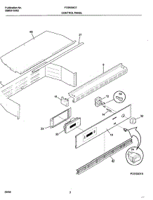 03 - Control Panel parts for Frigidaire Oven FGB500CESG from AppliancePartsPros.com