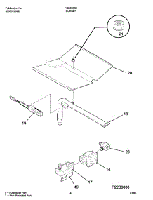 05 - Burner parts for Frigidaire Oven FGB500CEBG from AppliancePartsPros.com