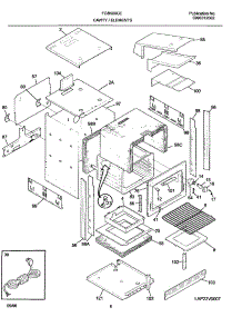 07 - Cavity / Elements parts for Frigidaire Oven FGB500CEBG from AppliancePartsPros.com