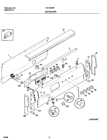 03 - Backguard parts for Frigidaire Range FEF450WFDC from AppliancePartsPros.com