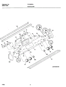 03 - Backguard parts for Frigidaire Range FES388WGCB from AppliancePartsPros.com