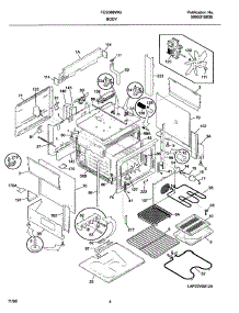 05 - Body parts for Frigidaire Range FES388WGCB from AppliancePartsPros.com
