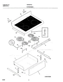 07 - Top / Drawer parts for Frigidaire Range FEFD67CHBA from AppliancePartsPros.com