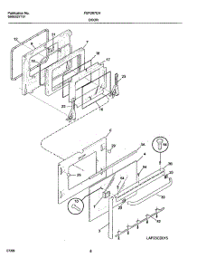 09 - Door parts for Frigidaire Range FEFD67CHBB from AppliancePartsPros.com