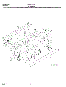 03 - Backguard parts for Frigidaire Range FED300WCDF from AppliancePartsPros.com