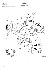 07 - Control Panel parts for Frigidaire Washer Dryer Combo FLXG52RBT3 from AppliancePartsPros.com