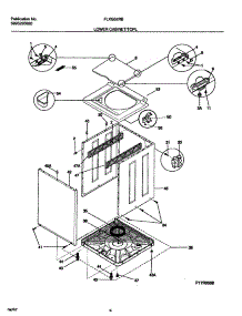09 - Upper Cabinet / Top parts for Frigidaire Washer Dryer Combo FLXG52RBT3 from AppliancePartsPros.com