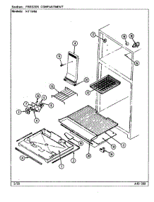 Freezer Compartment parts for Norge Refrigerator NT194M from AppliancePartsPros.com