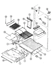 Freezer Compartment parts for Maytag Refrigerator RTD1700CAW from AppliancePartsPros.com