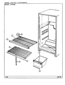 Shelves & Accessories parts for Norge Refrigerator NT194M from AppliancePartsPros.com