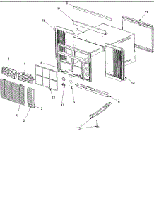 Outer Case Assy parts for Amana Air Conditioner RC10090A1D / PRC10090A1D from AppliancePartsPros.com