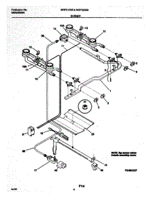 07 - Burner parts for Frigidaire Range MGF322BBDB from AppliancePartsPros.com
