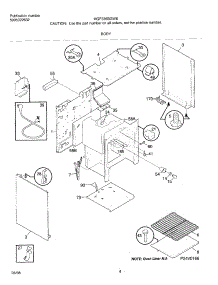 07 - Body parts for Frigidaire Range MGF336BGWE from AppliancePartsPros.com