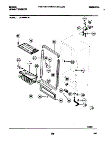 05 - Cabinet parts for Frigidaire Freezer UL2494ECW2 from AppliancePartsPros.com