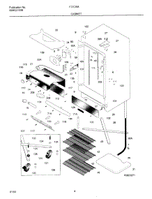 05 - Cabinet parts for Frigidaire Freezer F22CW8 from AppliancePartsPros.com