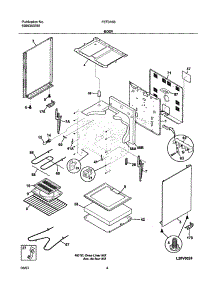05 - Body parts for Frigidaire Range FEF316BQB from AppliancePartsPros.com
