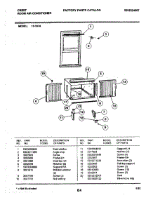 07 - Window Mounting Assembly parts for Frigidaire Vacuum 15-187A from AppliancePartsPros.com