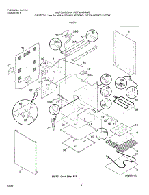 05 - Body parts for Frigidaire Range MEF364BGWA from AppliancePartsPros.com