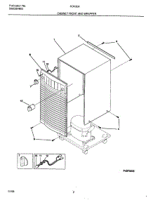03 - Cabinet Front And Wrapper parts for Frigidaire Dehumidifier HDH30A from AppliancePartsPros.com