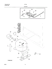 07 - System parts for Frigidaire Freezer CF154 from AppliancePartsPros.com