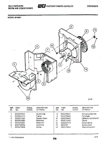 04 - Motor / Fan parts for Frigidaire 5HA501 from AppliancePartsPros.com