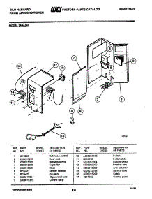 04 - Control Panel parts for Frigidaire 24HA241 from AppliancePartsPros.com