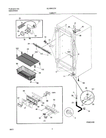 05 - Cabinet parts for Frigidaire Freezer UL2494ECW11 from AppliancePartsPros.com