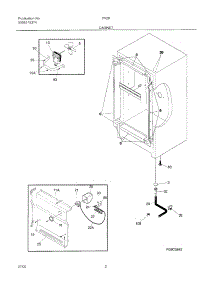 03 - Cabinet parts for Frigidaire Freezer VV2015 from AppliancePartsPros.com