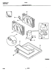 09 - Compressor parts for Frigidaire Air Conditioner HA15A from AppliancePartsPros.com