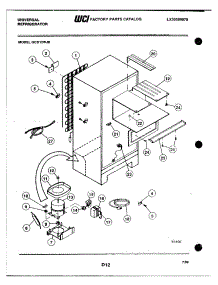 07 - System parts for Frigidaire Refrigerator GCD12WJ0 from AppliancePartsPros.com