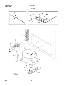07 - System parts for Frigidaire Freezer CF091 from AppliancePartsPros.com