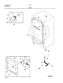 03 - Cabinet parts for Frigidaire Freezer VV2013 from AppliancePartsPros.com