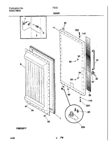 03 - Door parts for Frigidaire Refrigerator R22CW1 from AppliancePartsPros.com