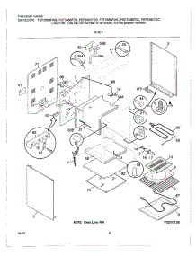05 - Body parts for Frigidaire Range FEF358BFDB from AppliancePartsPros.com