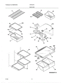 07 - Shelves parts for Crosley Refrigerator CRTE187AS0 from AppliancePartsPros.com