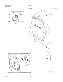 03 - Cabinet parts for Frigidaire Freezer VV2010 from AppliancePartsPros.com