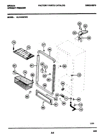 05 - Cabinet parts for Frigidaire Freezer UL2193ECW2 from AppliancePartsPros.com