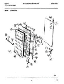 03 - Door parts for Frigidaire Freezer UL1293ECW2 from AppliancePartsPros.com