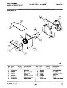 06 - Motor / Fan parts for Frigidaire 10HA101 from AppliancePartsPros.com