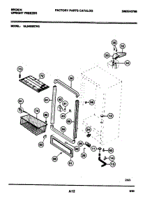 05 - Cabinet parts for Frigidaire Freezer UL2493ECW2 from AppliancePartsPros.com