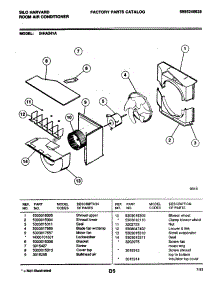 05 - Motor / Fan parts for Frigidaire 24HA241A from AppliancePartsPros.com