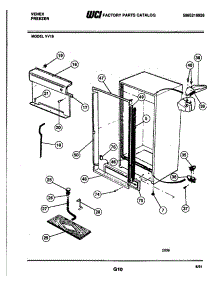05 - Cabinet parts for Frigidaire Freezer VV18 from AppliancePartsPros.com