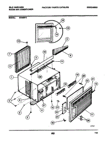 03 - Wrapper parts for Frigidaire 6HA601C from AppliancePartsPros.com