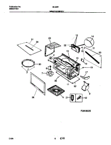 07 - Wrapper parts for Frigidaire Microwave 56-2281-10/03 from AppliancePartsPros.com