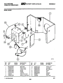 04 - Control Panel parts for Frigidaire 8HA801 from AppliancePartsPros.com