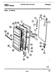 03 - Door parts for Frigidaire Freezer UL1793ECW2 from AppliancePartsPros.com